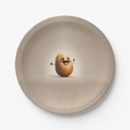 Happy Potato Party-tijd Papieren Bordje