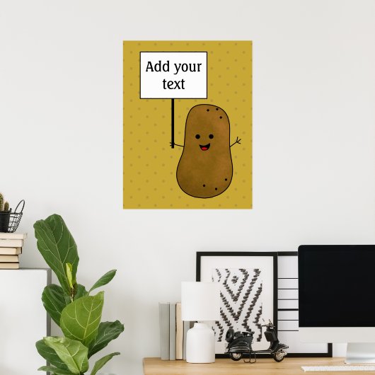 Happy Potato Poster (Thuiskantoor)