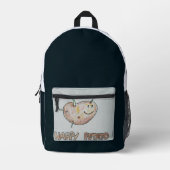 Happy Potato Print Cut Sew Bag Bedrukte Rugzak (Voorkant)