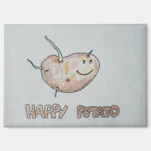 Happy Potato Rectangle Magneet