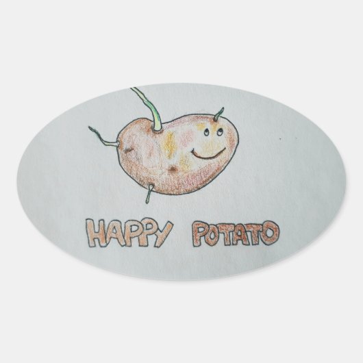 Happy Potato Sticker (Voorkant)