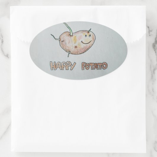 Happy Potato Sticker (Tas)