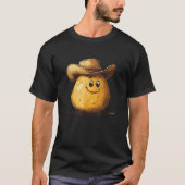 Happy Potato with Cowboy Hat Costume  T-shirt (Voorkant)