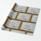 Happy Potato Wrapping Paper Cadeaupapier (Uitgerold)