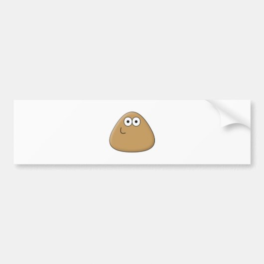 Happy Pou - Bumpersticker (Voorkant)