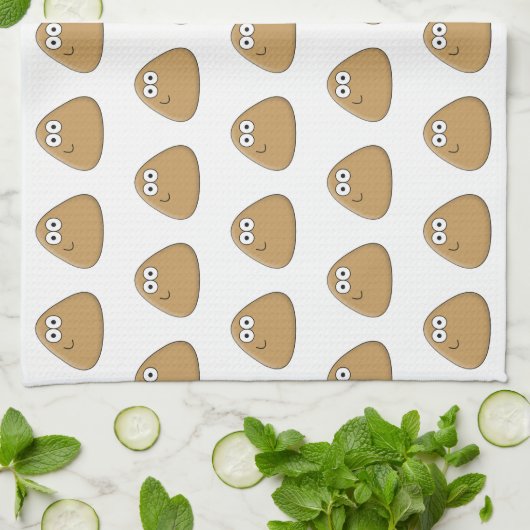 Happy Pou - Kitchen Towel Theedoek (Gevouwen)