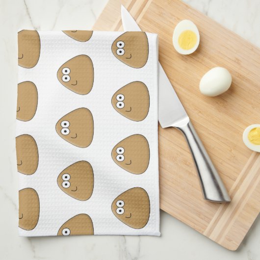 Happy Pou - Kitchen Towel Theedoek (Quarter Fold)