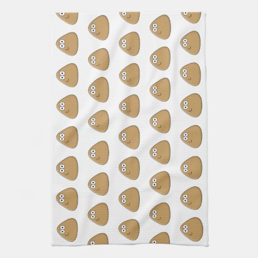 Happy Pou - Kitchen Towel Theedoek (Verticaal)