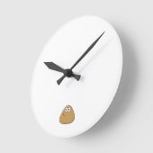 Happy Pou - Wall Clock Ronde Klok (Hoek)