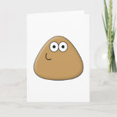 Happy Pou - Wenskaart verticaal Kaart (Voorkant)