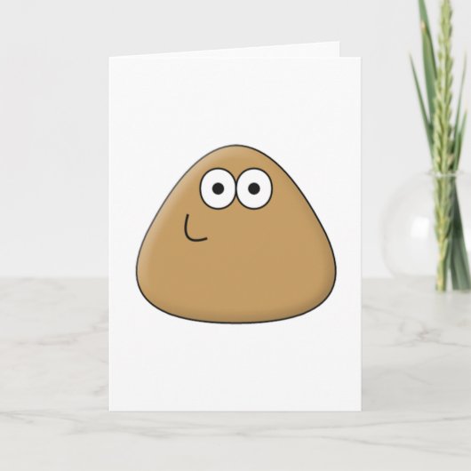 Happy Pou - Wenskaart verticaal Kaart (Voorkant)