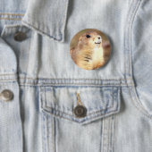Happy Prairie-hondenknop Ronde Button 5,7 Cm (In situ)