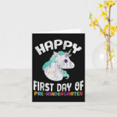 Happy Pre-K Eerste dag van de kleuterschool Terug  Kaart (Gele Bloem)