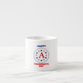 Happy President day aangepaste monogram koffie Mok (Voorkant)