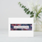 Happy President Day bokeh Briefkaart (Staand voorkant)