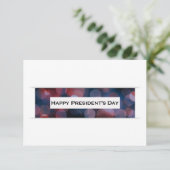 Happy President Day bokeh Kaart (Staand voorkant)