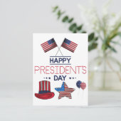 Happy President Day Briefkaart (Staand voorkant)