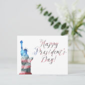 Happy President Day liberty bokeh Briefkaart (Staand voorkant)