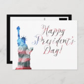 Happy President Day liberty bokeh Briefkaart (Voorkant / Achterkant)