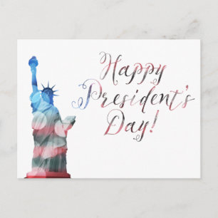 Happy President Day liberty bokeh Briefkaart