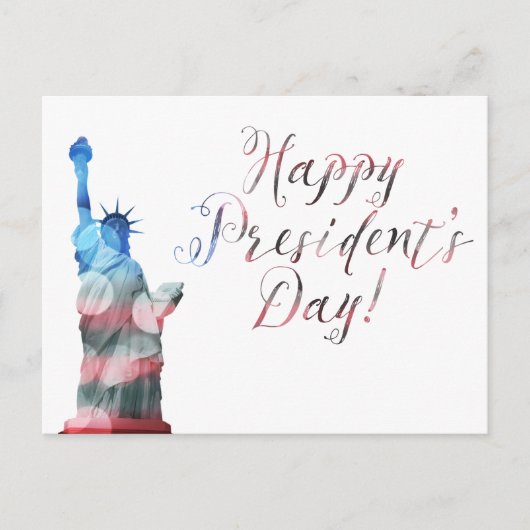 Happy President Day liberty bokeh Briefkaart (Voorkant)