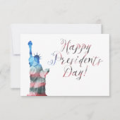 Happy President Day liberty bokeh Kaart (Voorkant)