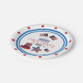 Happy President Day Papieren Bordje (Gekanteld)