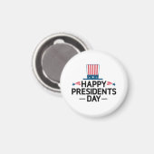 Happy President Day Patriotic Flag Pet Magneet (Voorkant / Achterkant)