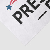 Happy President Day Patriotic Flag Pet Tissuepapier (Detail)