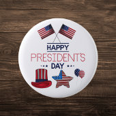Happy President Day Ronde Button 5,7 Cm