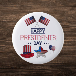 Happy President Day Ronde Button 5,7 Cm