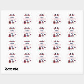Happy President Day Ronde Sticker (Vel)