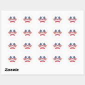 Happy President Day Ronde Sticker (Vel)