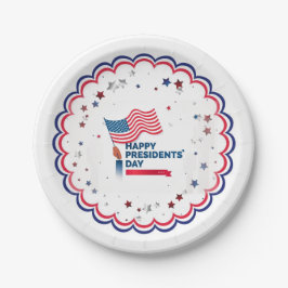 Happy President Day Stars & Stripes Papieren Bordje