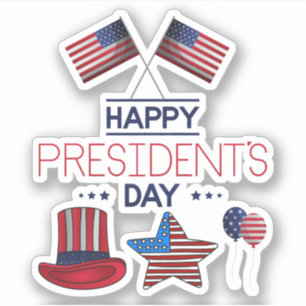 Happy President Day Sticker