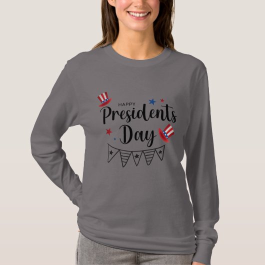 Happy President Day T-shirt (Voorkant)