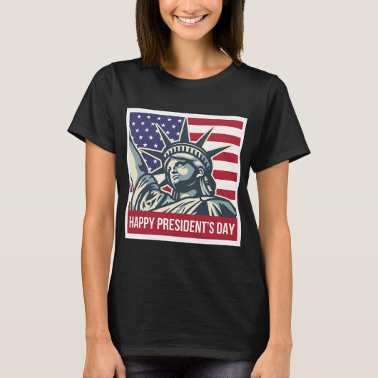Happy President Day T-shirt (Voorkant)