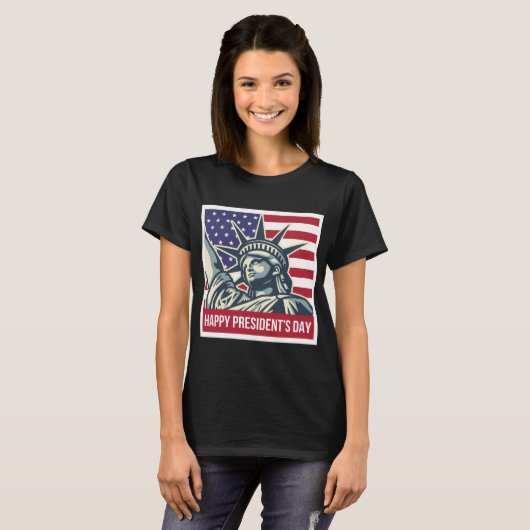 Happy President Day T-shirt (Voorkant volledig)
