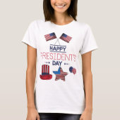Happy President Day T-Shirt (Voorkant)