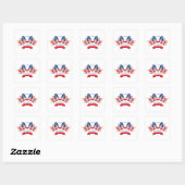 Happy President Day Vierkante Sticker (Vel)