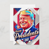 Happy presidenten Day 2025 Bedankkaart (Voorkant / Achterkant)
