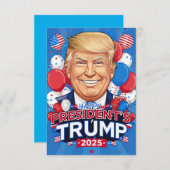 Happy presidenten Day 2025 Bedankkaart (Voorkant / Achterkant)