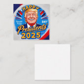 Happy presidenten Day 2025 Notitiekaartje (Voorkant / Achterkant)