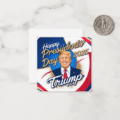 Happy presidenten Day 2025 Notitiekaartje (Voorkant / Achterkant in situ)