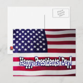Happy Presidenten Day American Flag Briefkaart (Voorkant / Achterkant)