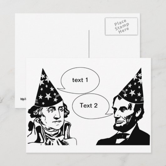 Happy Presidenten Day Briefkaart (Voorkant / Achterkant)