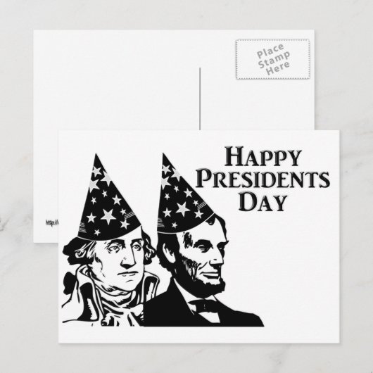 Happy Presidenten Day Briefkaart (Voorkant / Achterkant)