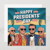 Happy presidenten Day Card (Voorkant / Achterkant)