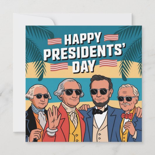 Happy presidenten Day Card (Voorkant)