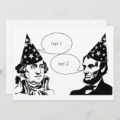 Happy Presidenten Day Kaart (Voorkant / Achterkant)